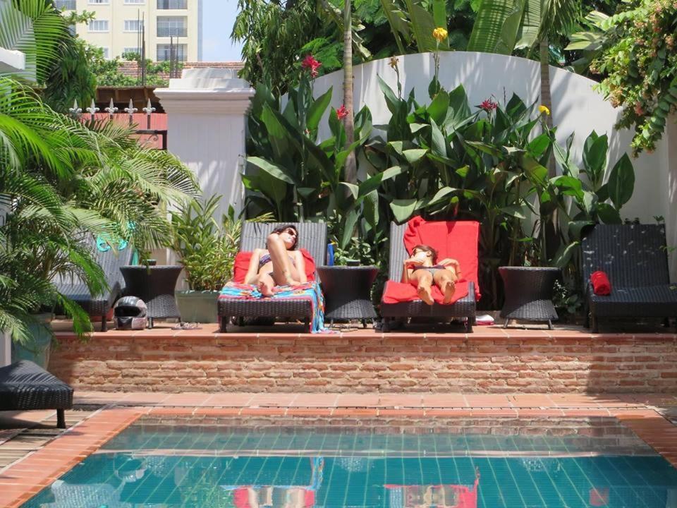 Villa Silk Road Hotel Phnom Penh Exterior foto